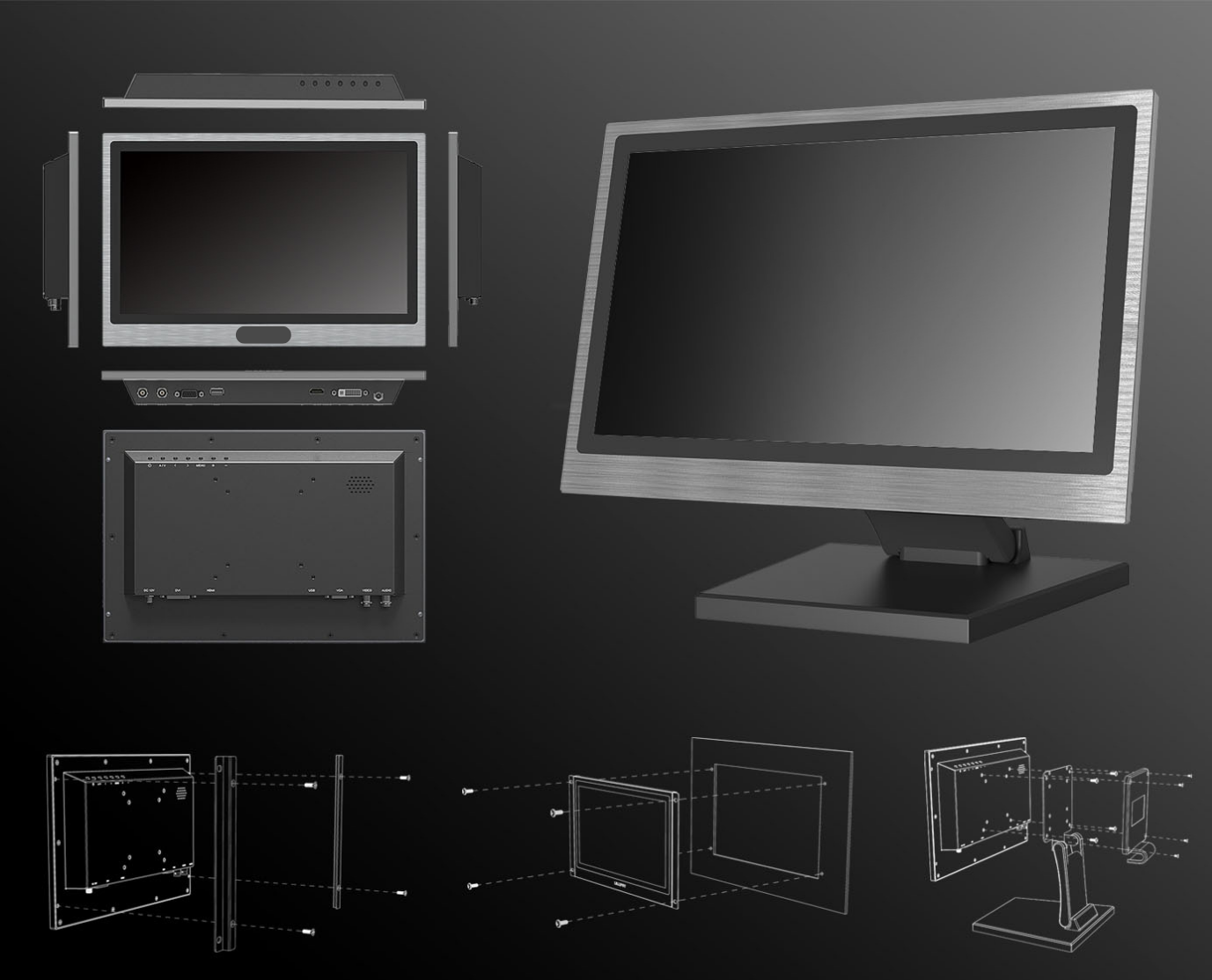 Windows touch monitor for easy, intuitive navigation